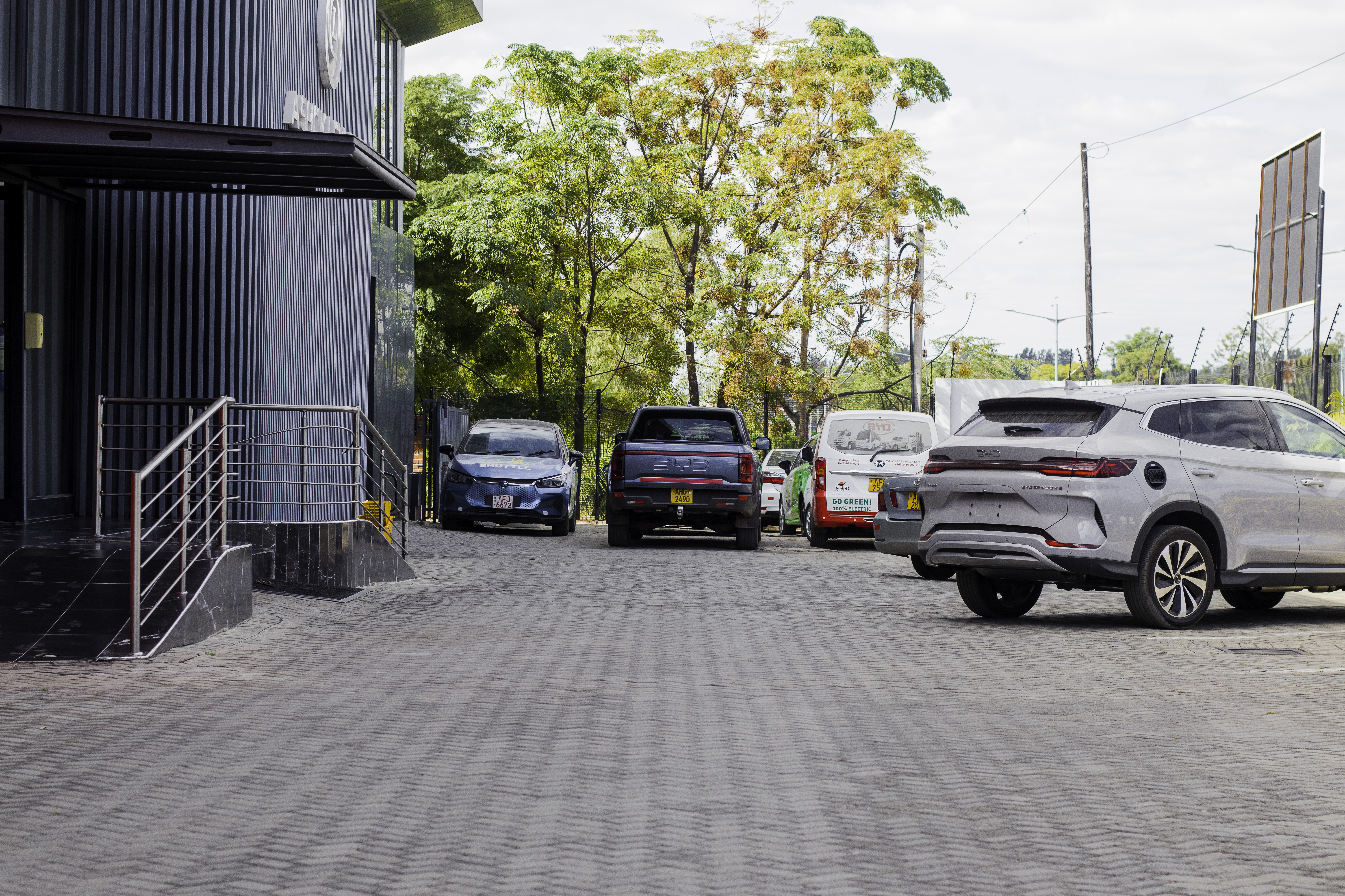 Grand Auto Premier exterior workshop entrance and driveway
